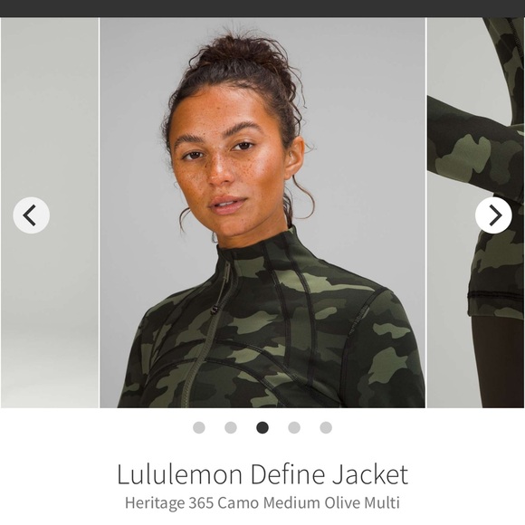 NEW  Lululemon Define Jacket Heritage 365 Camo Medium Olive Multi - Picture 5 of 7